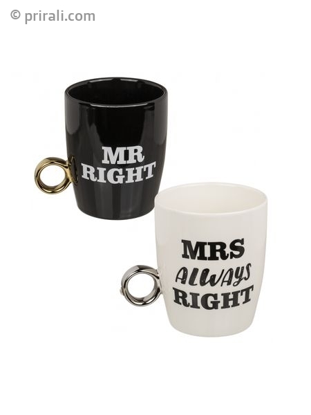 Femme Cafe Mug Original Idee Cadeau Anniversaire Mariage Tasse Humour Lui Pour Couple Homme Bagages Etiquettes Elle Amis Noel Gifffted Tasse Duo Mr Right Et Mrs Always Right Amoureux Vaisselle Et Arts